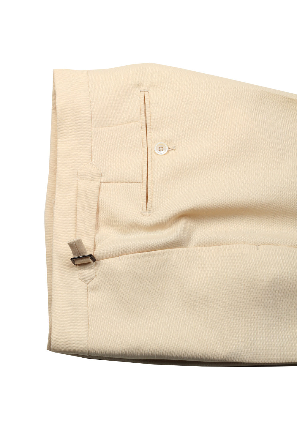 TOM FORD Shelton Cream Suit Size 48 / 38R U.S. In Wool Linen Mohair