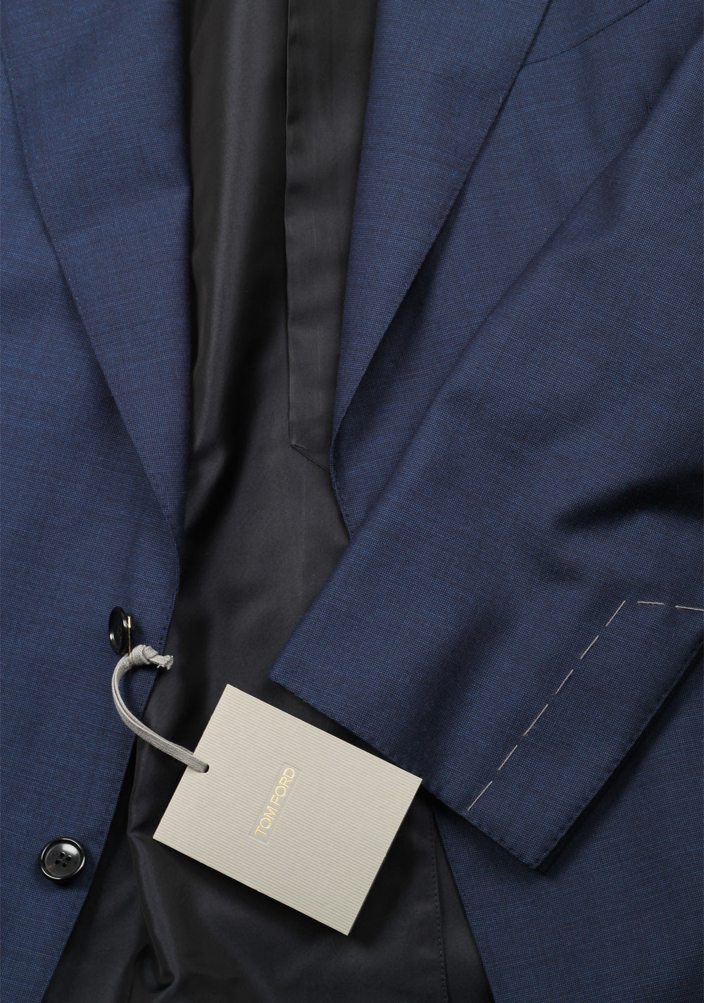 TOM FORD Shelton Blue Suit Size 56 / 46R U.S. Wool