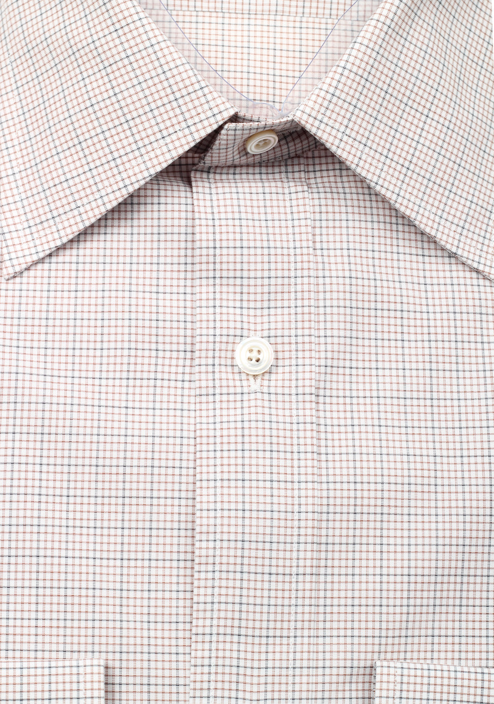 TOM FORD Checked Brown Dress Shirt Size 40 / 15,75 U.S.