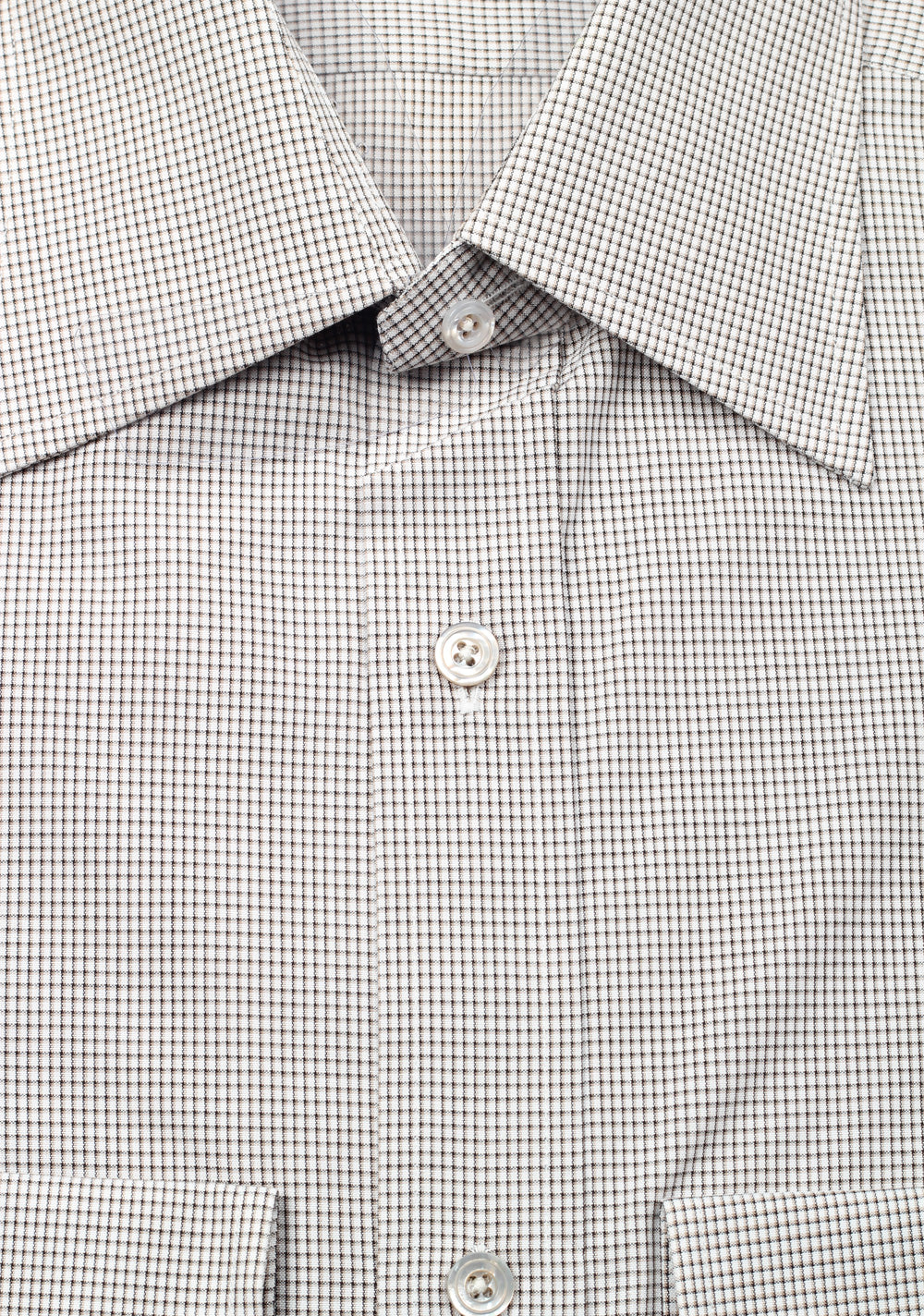 TOM FORD Checked Gray Dress Shirt Size 40 / 15,75 U.S.