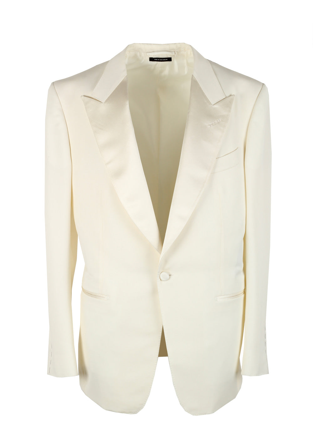 TOM FORD Windsor Ivory Sport Coat Tuxedo Dinner Jacket Size 52 / 42R U.S. Fit A