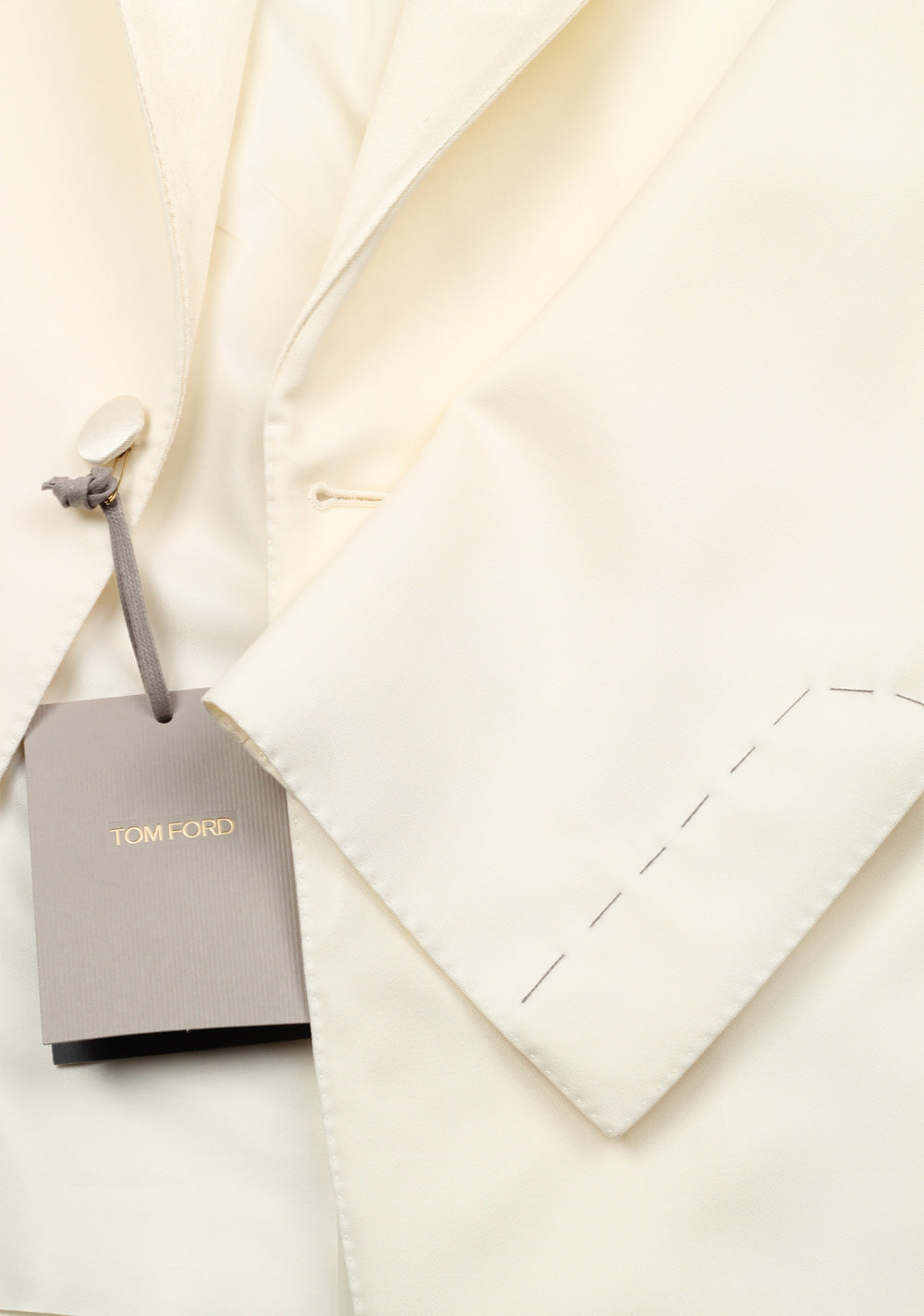 TOM FORD Windsor Ivory Sport Coat Tuxedo Dinner Jacket Size 52 / 42R U.S. Fit A