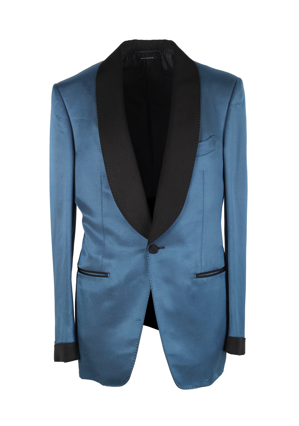 TOM FORD Shelton Blue Tuxedo Dinner Jacket Size 46 / 36R U.S.