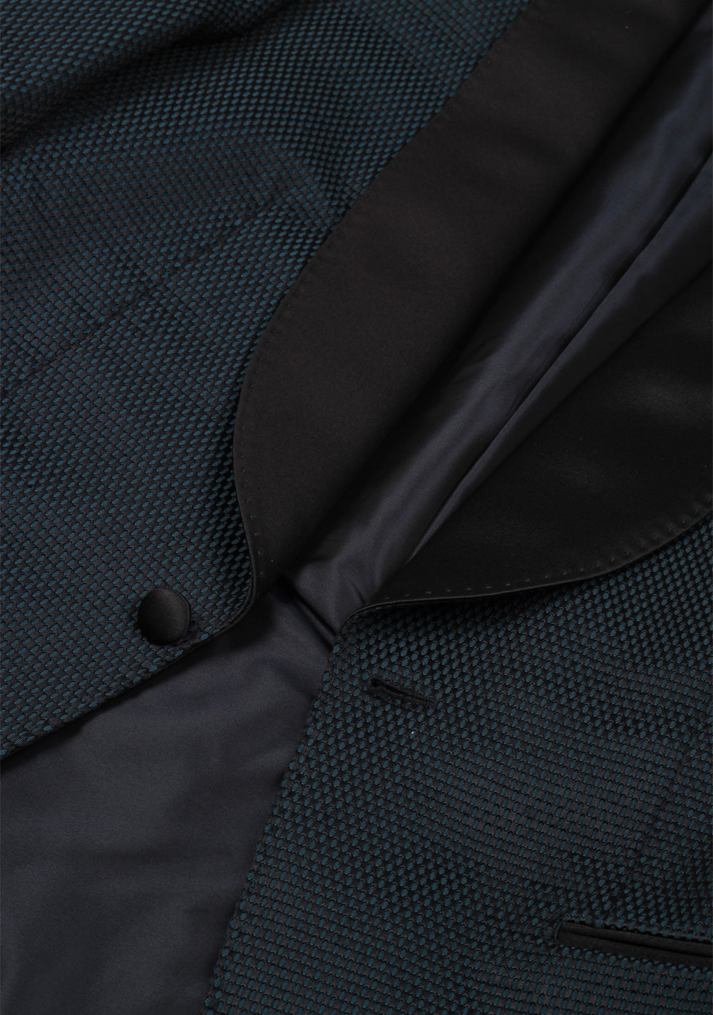 TOM FORD Shelton Green Black Sport Coat Tuxedo Dinner Jacket Size 46 / 36R U.S.
