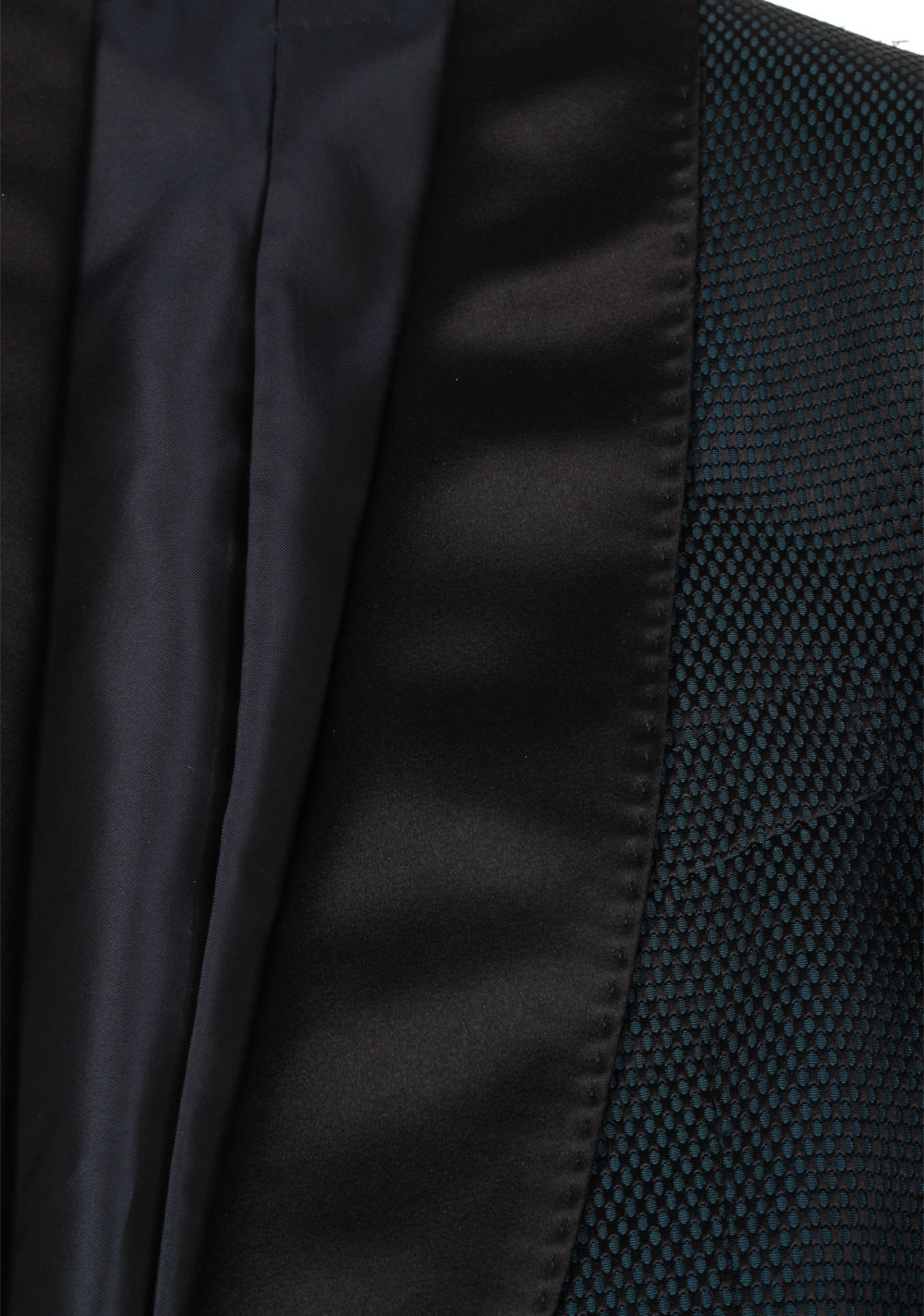 TOM FORD Shelton Green Black Sport Coat Tuxedo Dinner Jacket Size 46 / 36R U.S.