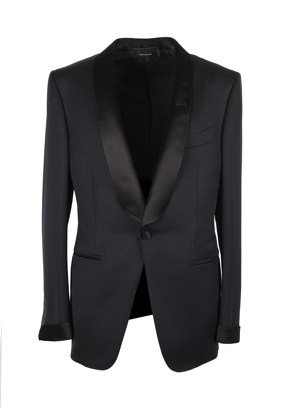 TOM FORD O'Connor Shawl Collar Black Sport Coat Tuxedo Dinner Jacket Size 48 / 38R U.S. Fit Y