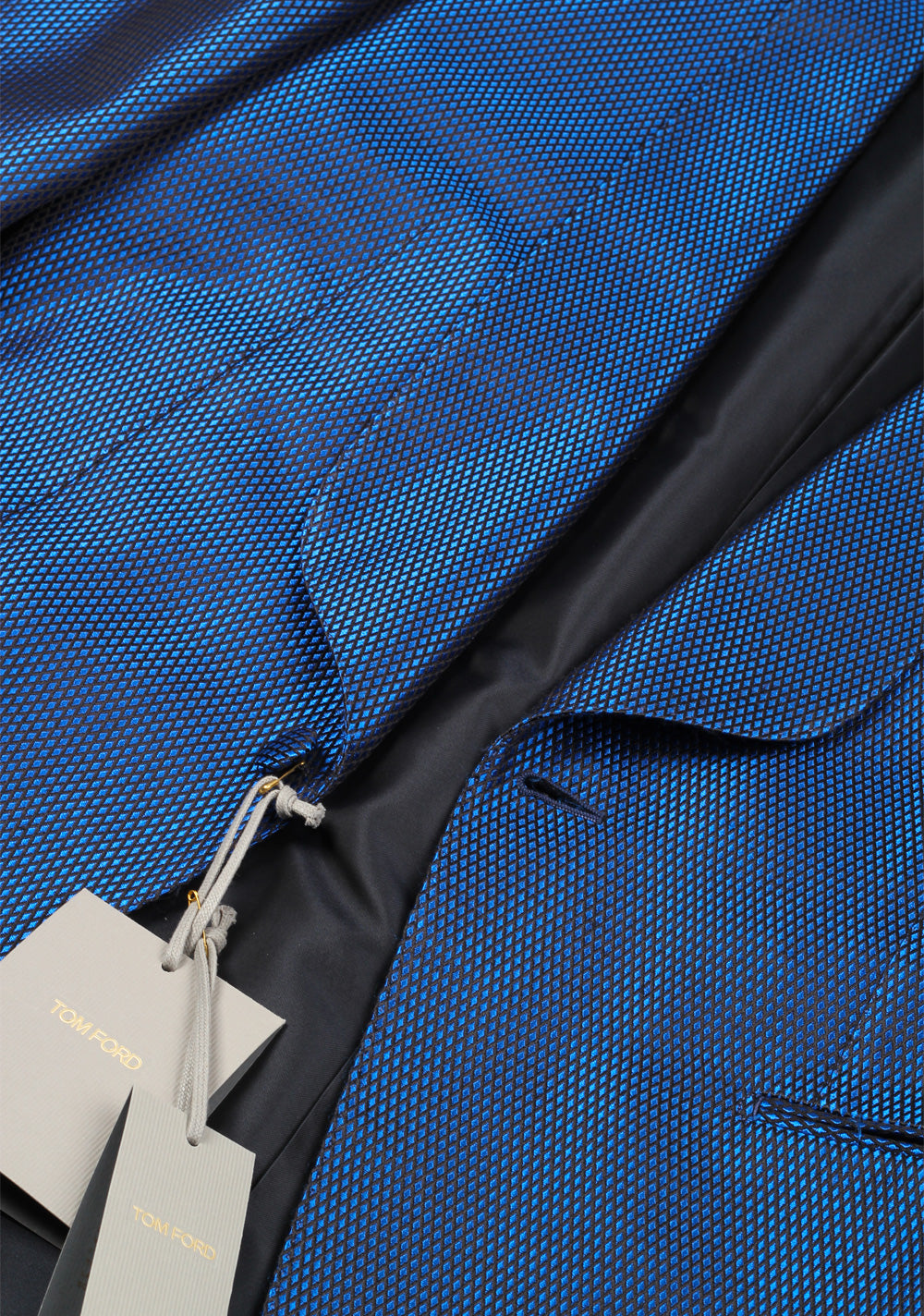 TOM FORD O'Connor Shawl Collar Blue Sport Coat Tuxedo Dinner Jacket Size 48 / 38R U.S. Fit Y