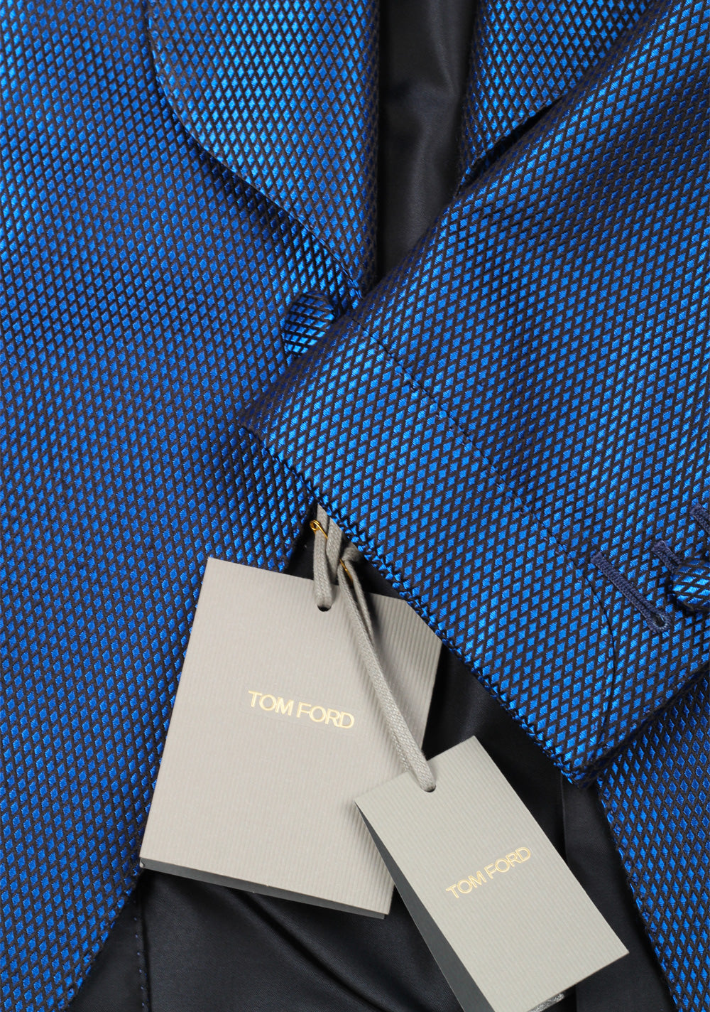 TOM FORD O'Connor Shawl Collar Blue Sport Coat Tuxedo Dinner Jacket Size 48 / 38R U.S. Fit Y