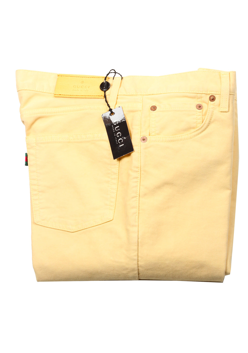 Gucci Yellow Trousers Size 46 / 30 U.S. In Cotton