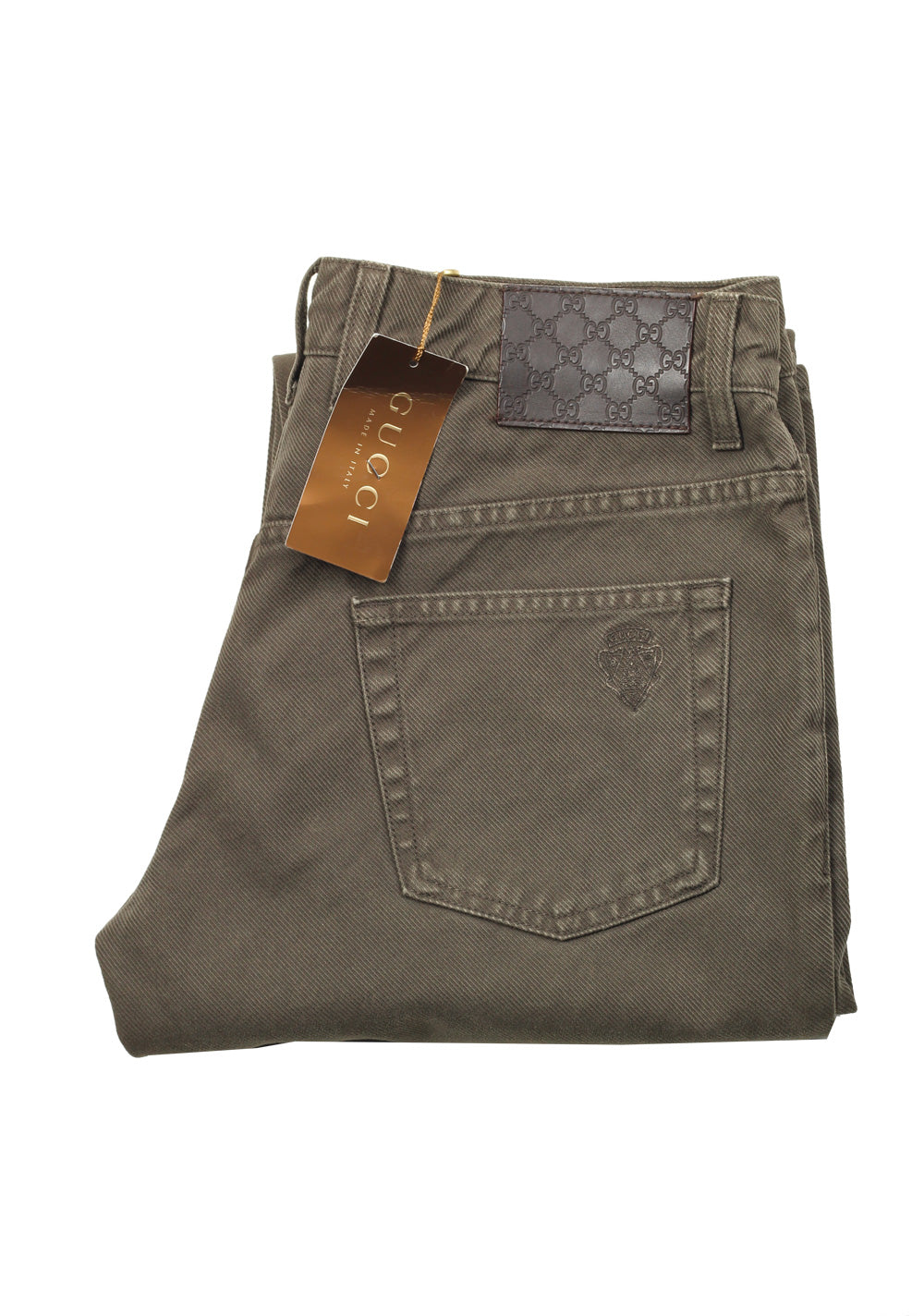 Gucci Green Trousers Size 46 / 30 U.S. In Cotton