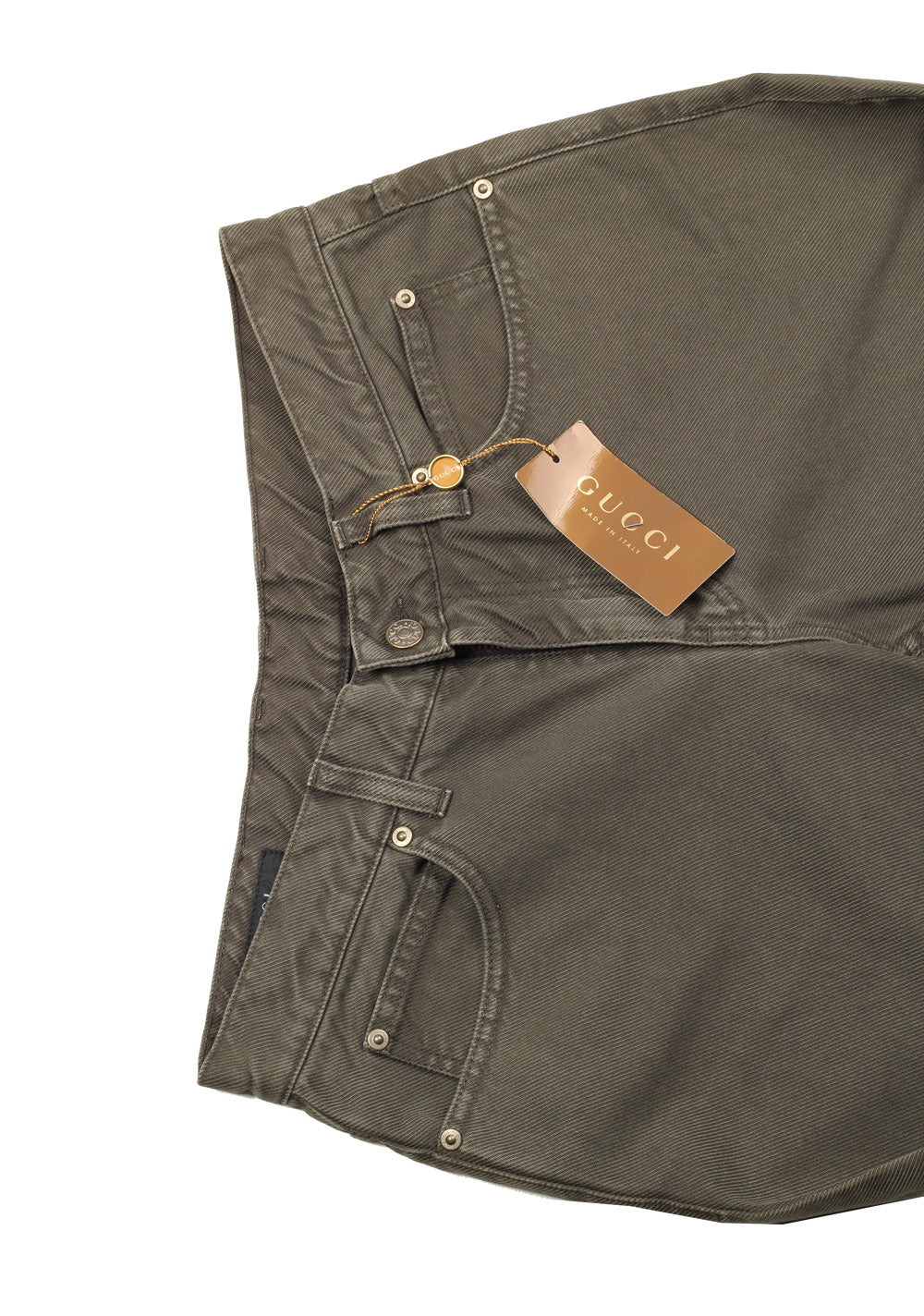 Gucci Green Trousers Size 46 / 30 U.S. In Cotton