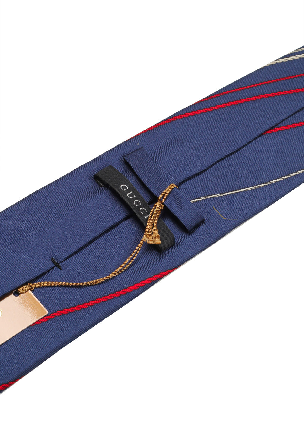 Gucci Blue Patterned Rope Tie