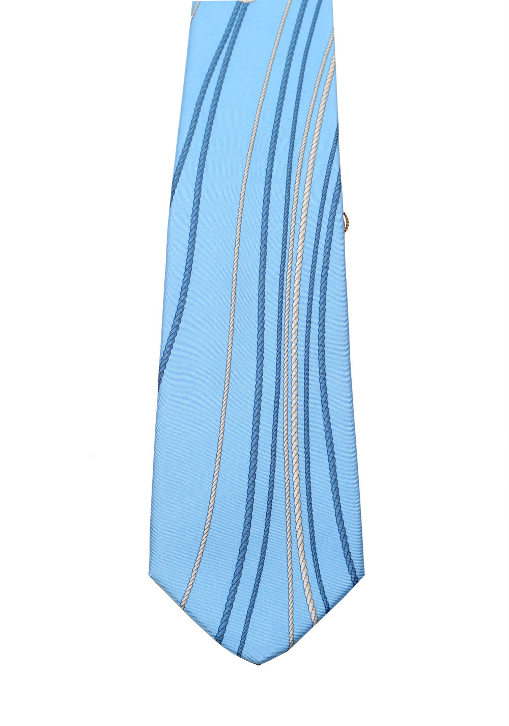 Gucci Blue Patterned Rope Tie