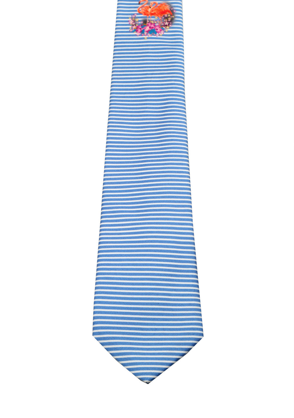 Gucci Blue Patterned Flamingo Tie