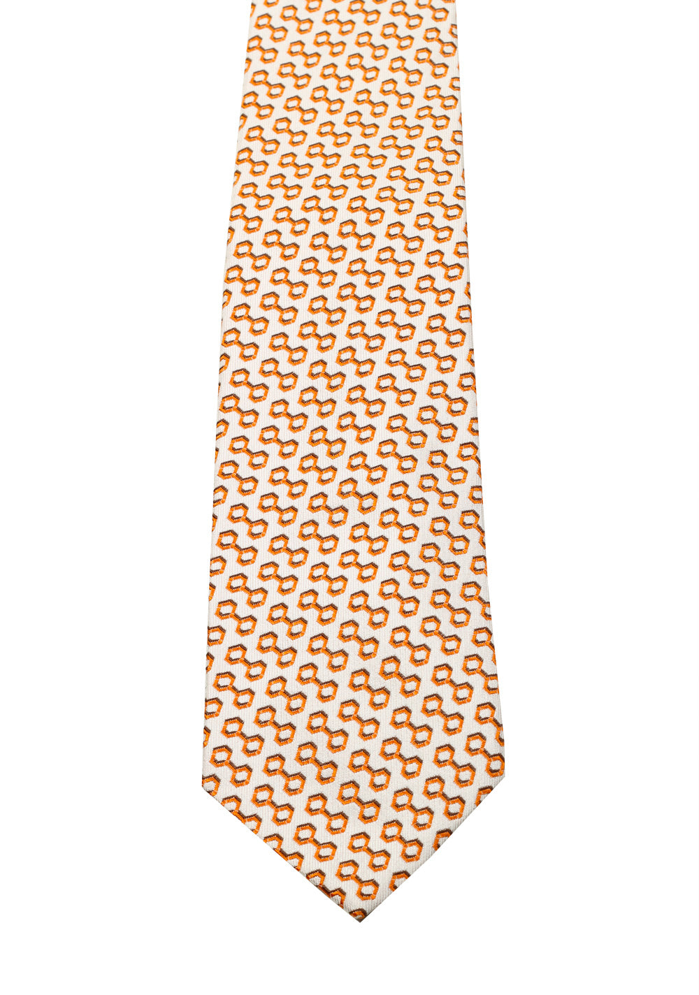 Gucci Orange Patterned Tie