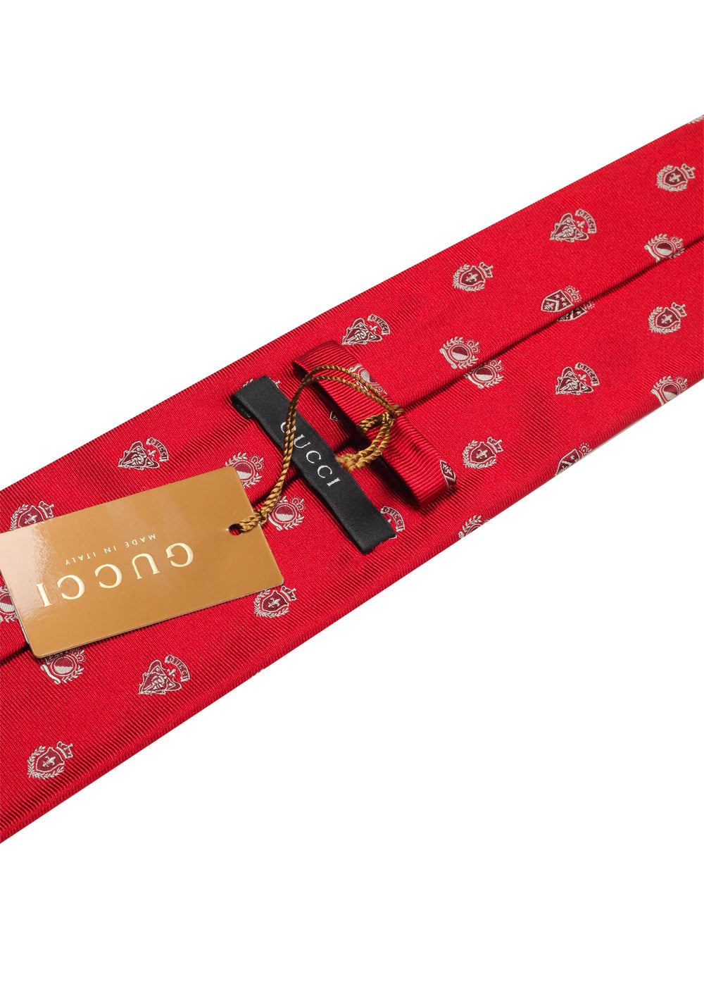 Gucci Red Patterned Tie