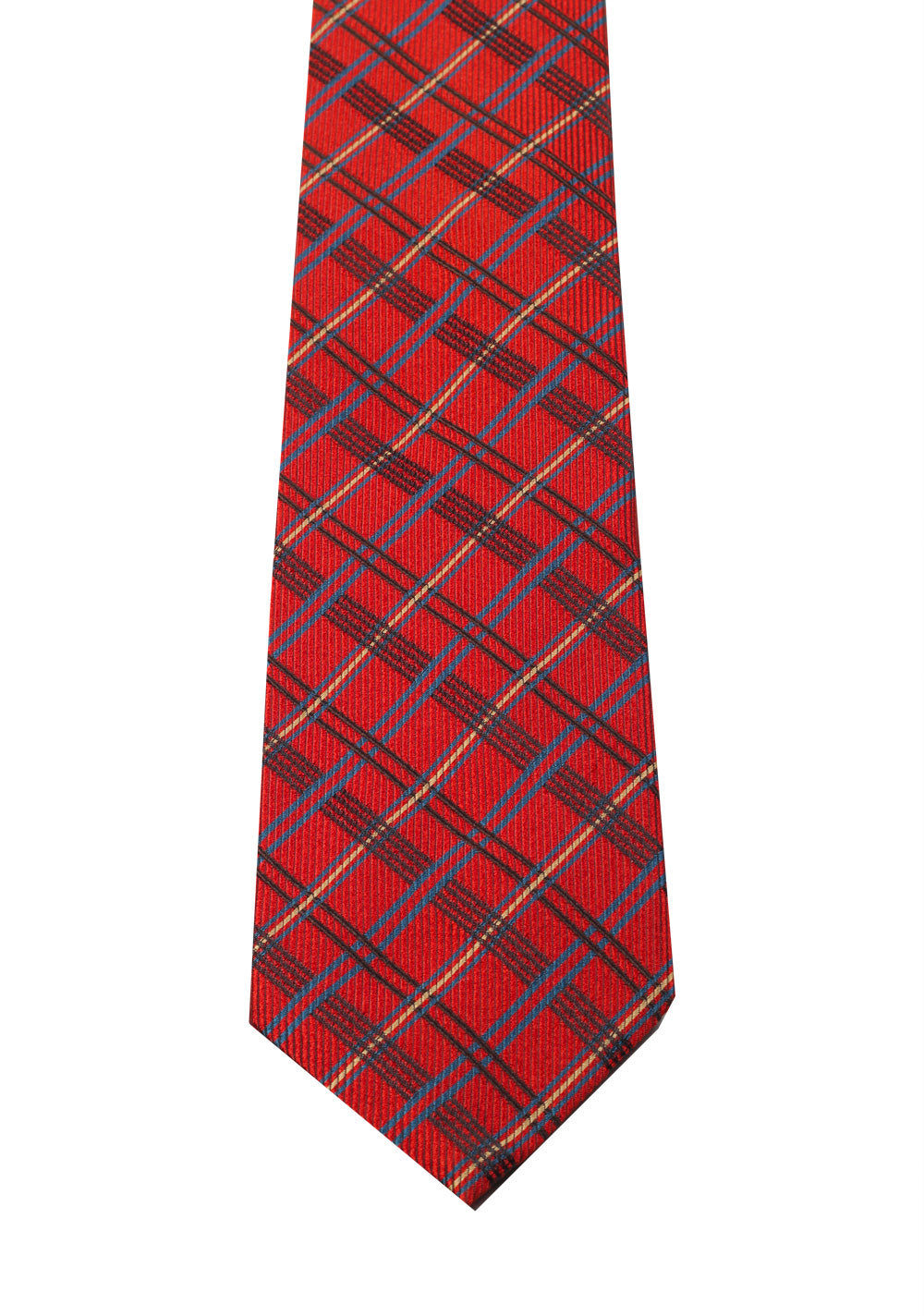 Gucci Red Checked Patterned Tie