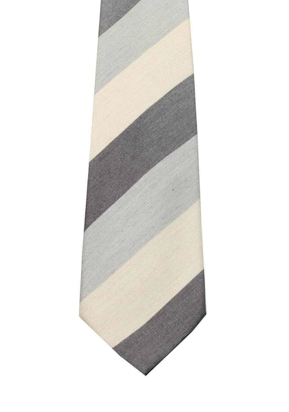 Gucci Gray Patterned Striped Tie