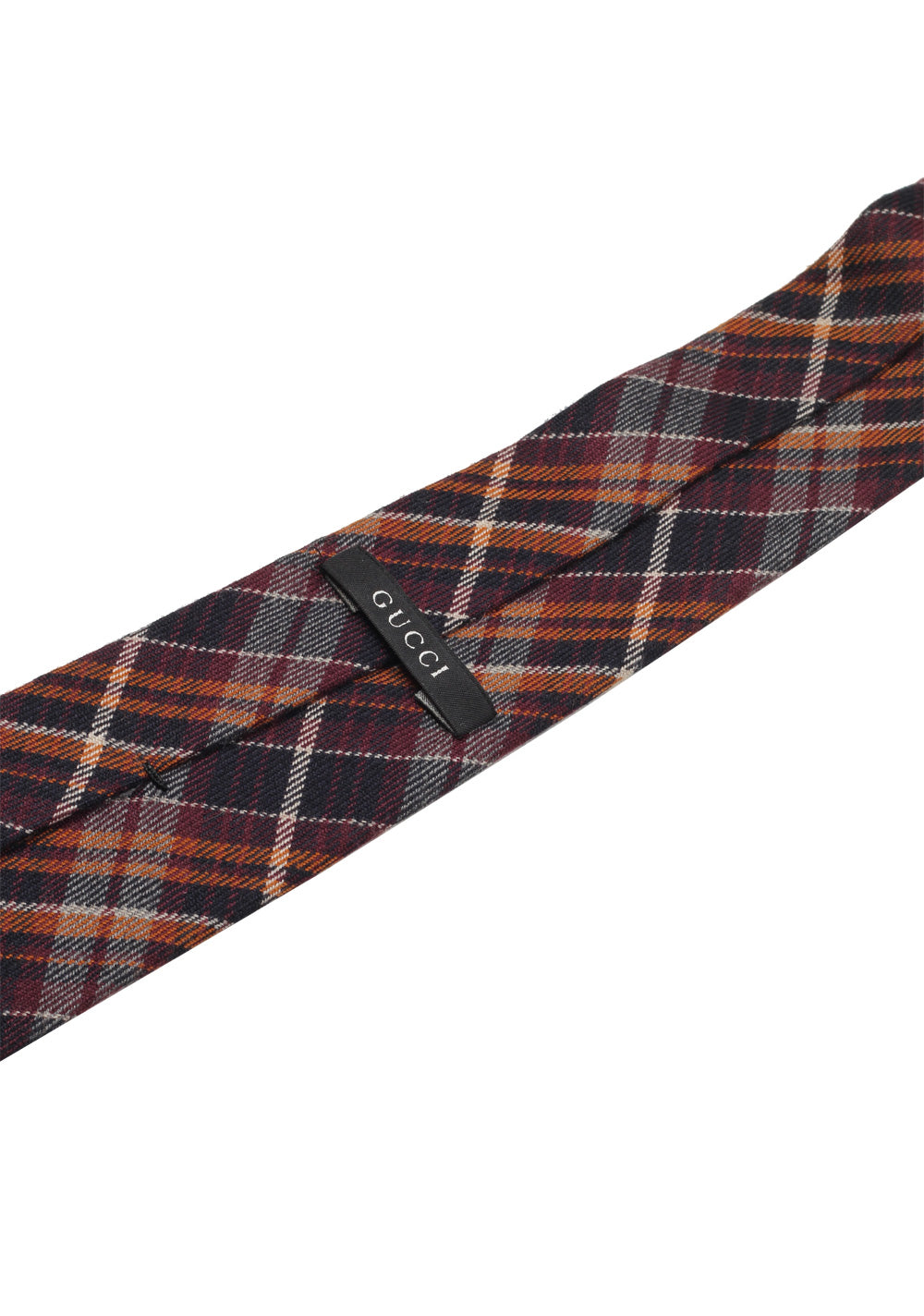Gucci Brown Patterned Checked Tie