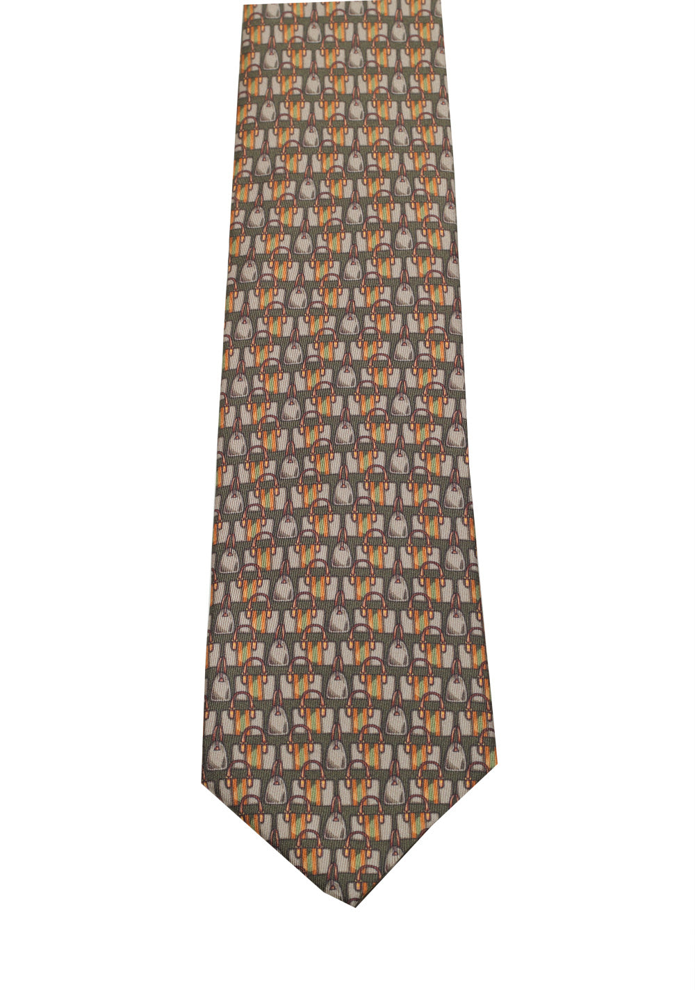Gucci Green Patterned Tie