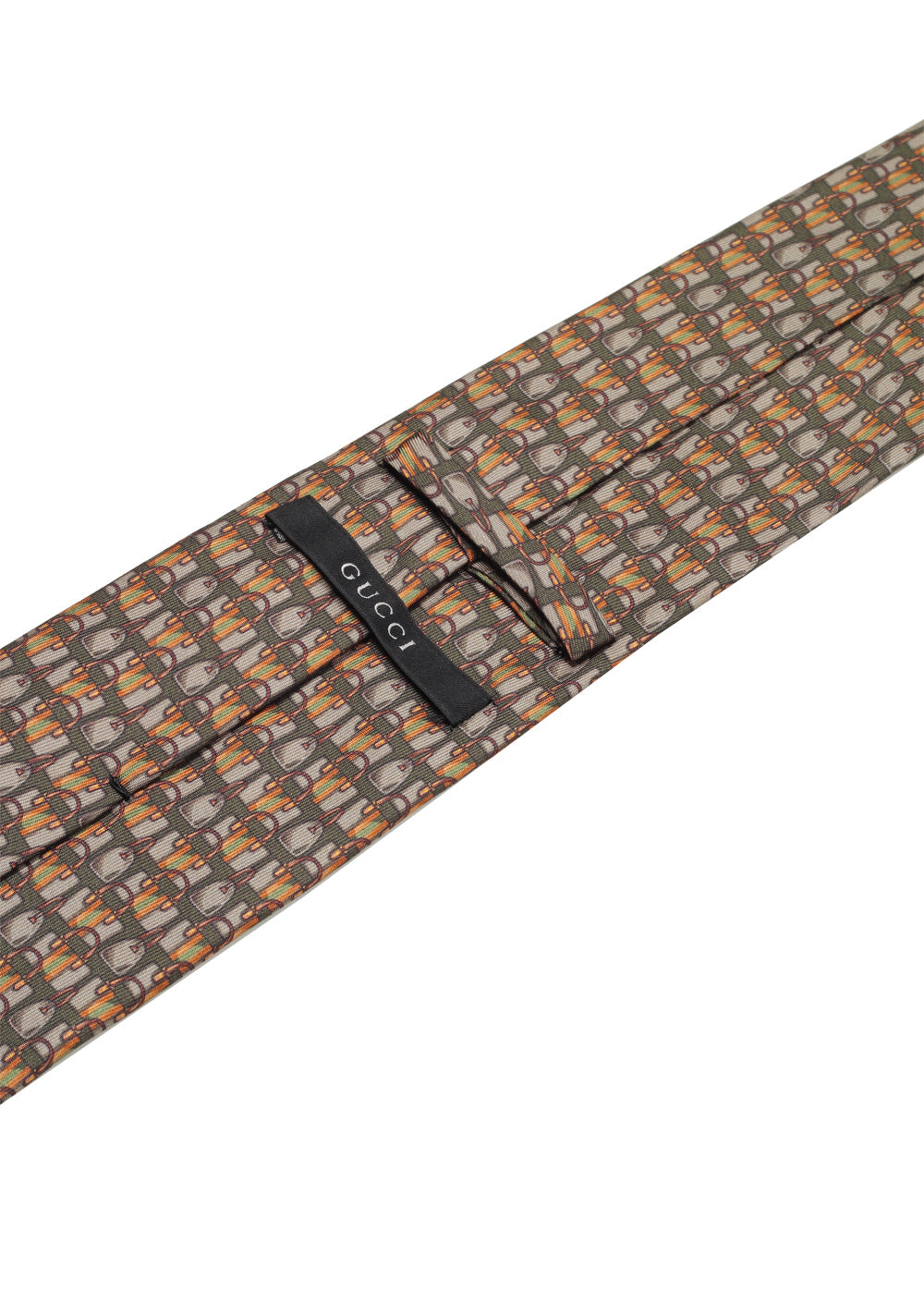 Gucci Green Patterned Tie