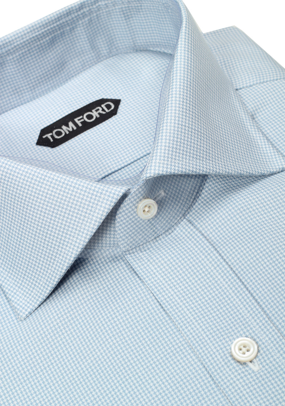 TOM FORD Patterned Blue / White Shirt Size 40 / 15,75 U.S.