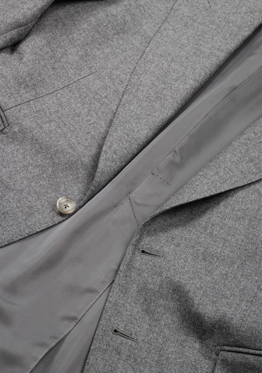 TOM FORD Shelton Gray Flannel Suit Size 50 / 40R U.S. In Wool