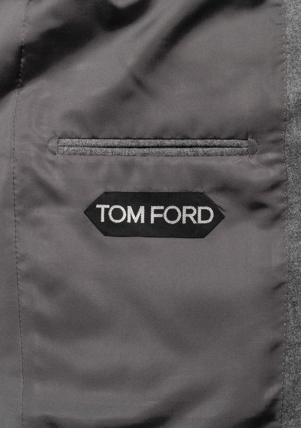 TOM FORD Shelton Gray Flannel Suit Size 50 / 40R U.S. In Wool