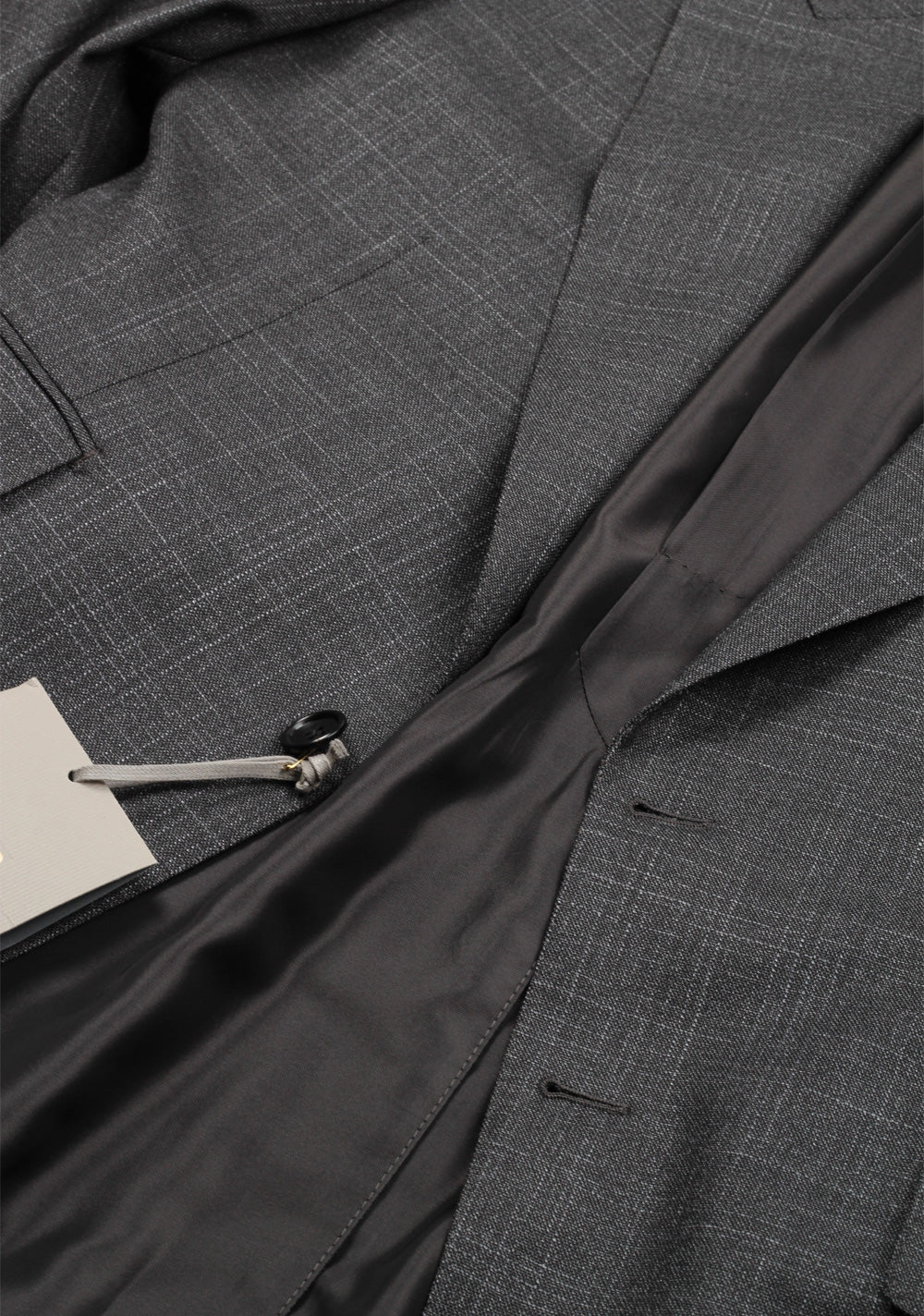 TOM FORD Shelton Checked Gray Suit Size 50 / 40R U.S. In Wool Silk
