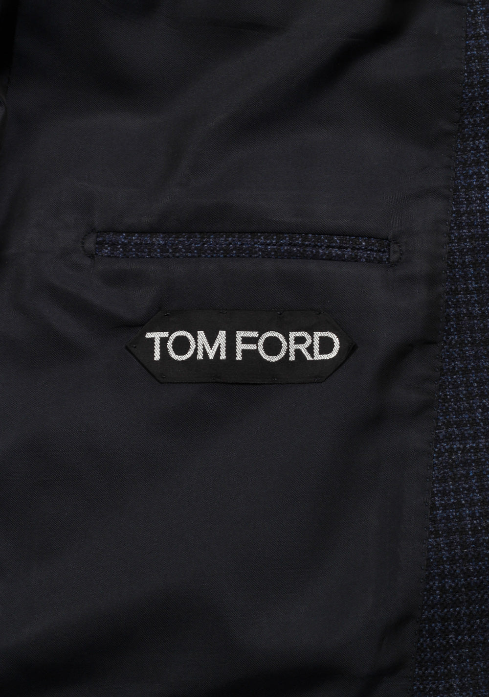 TOM FORD Shelton Blue Checked Sport Coat Size 54 / 44R Wool Alpaca Silk