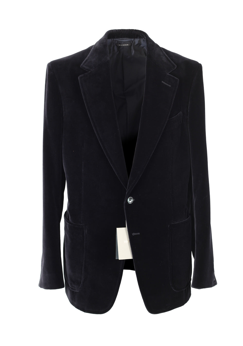 TOM FORD Shelton Velvet Black Sport Coat Size 52 / 42R U.S. Cotton