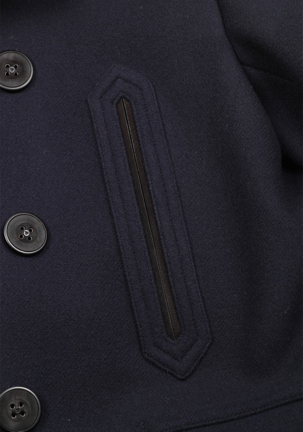 TOM FORD Navy Pea Coat Size 54 / 44R U.S. Outerwear