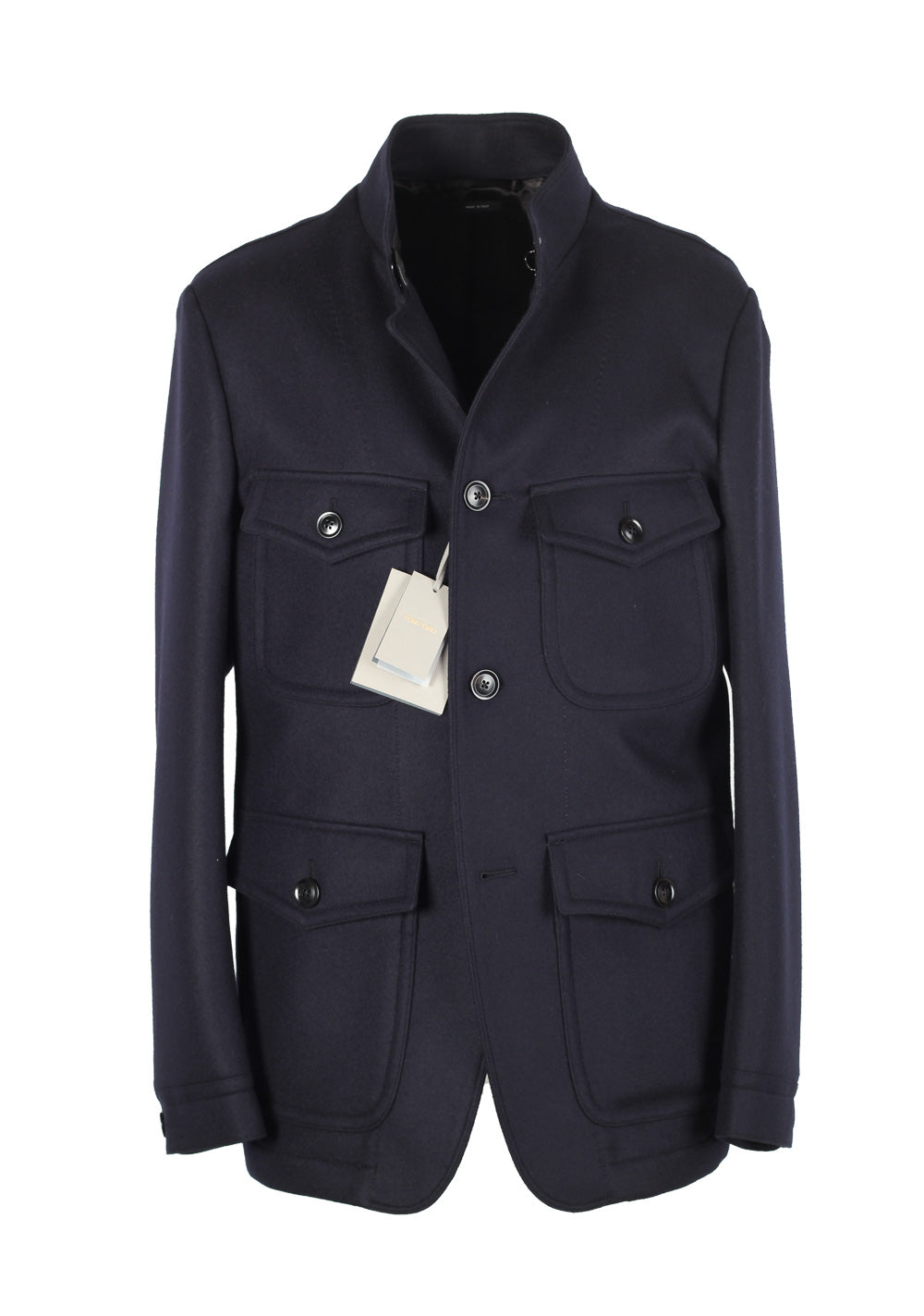 TOM FORD Japanese Felt Officer Jacket Size 52 / 42R U.S. Outerwear