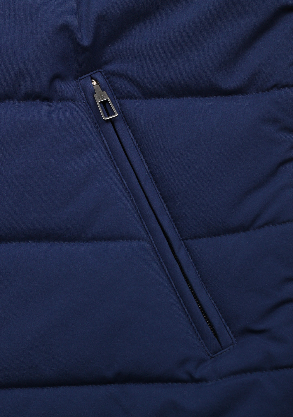 Loro Piana Blue Quilted Storm System Shell Gilet Size M Medium Outerwear