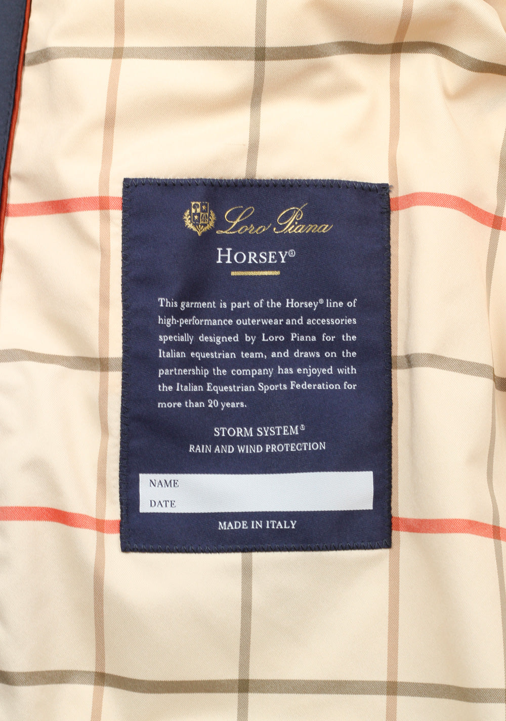Loro Piana Blue Storm System Quilted Horsey Coat Size S Small Outerwear