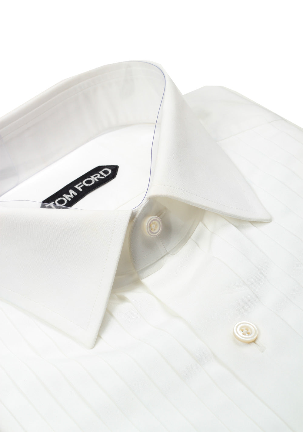 TOM FORD Solid White Tuxedo Shirt Size 39 / 15,5 U.S.