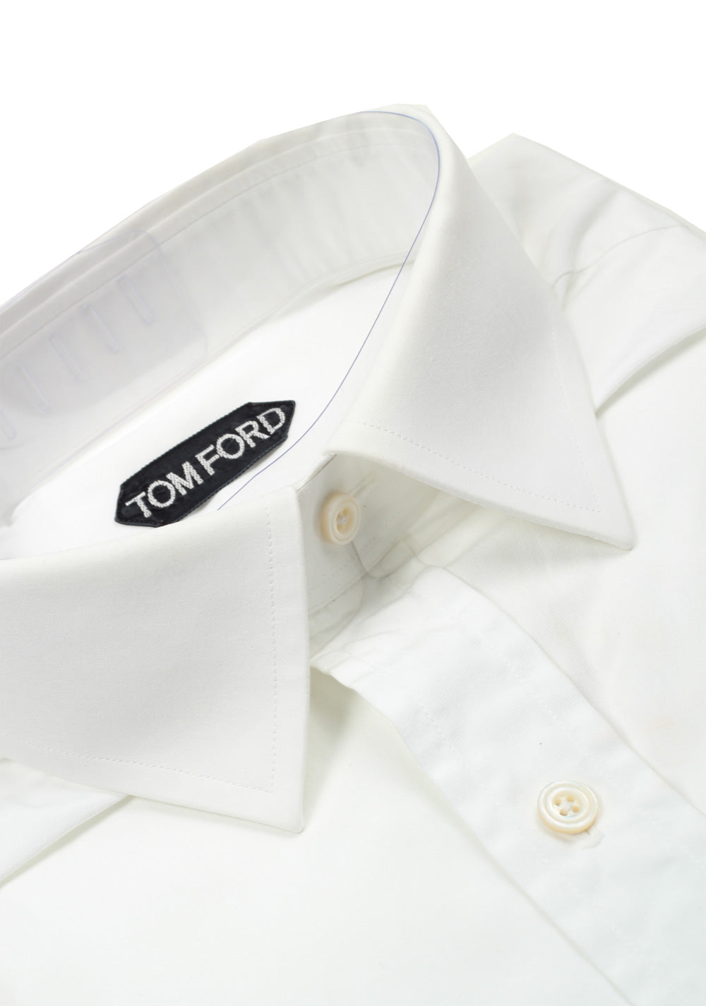 TOM FORD Solid White Dress Shirt Size 39 / 15,5 U.S.