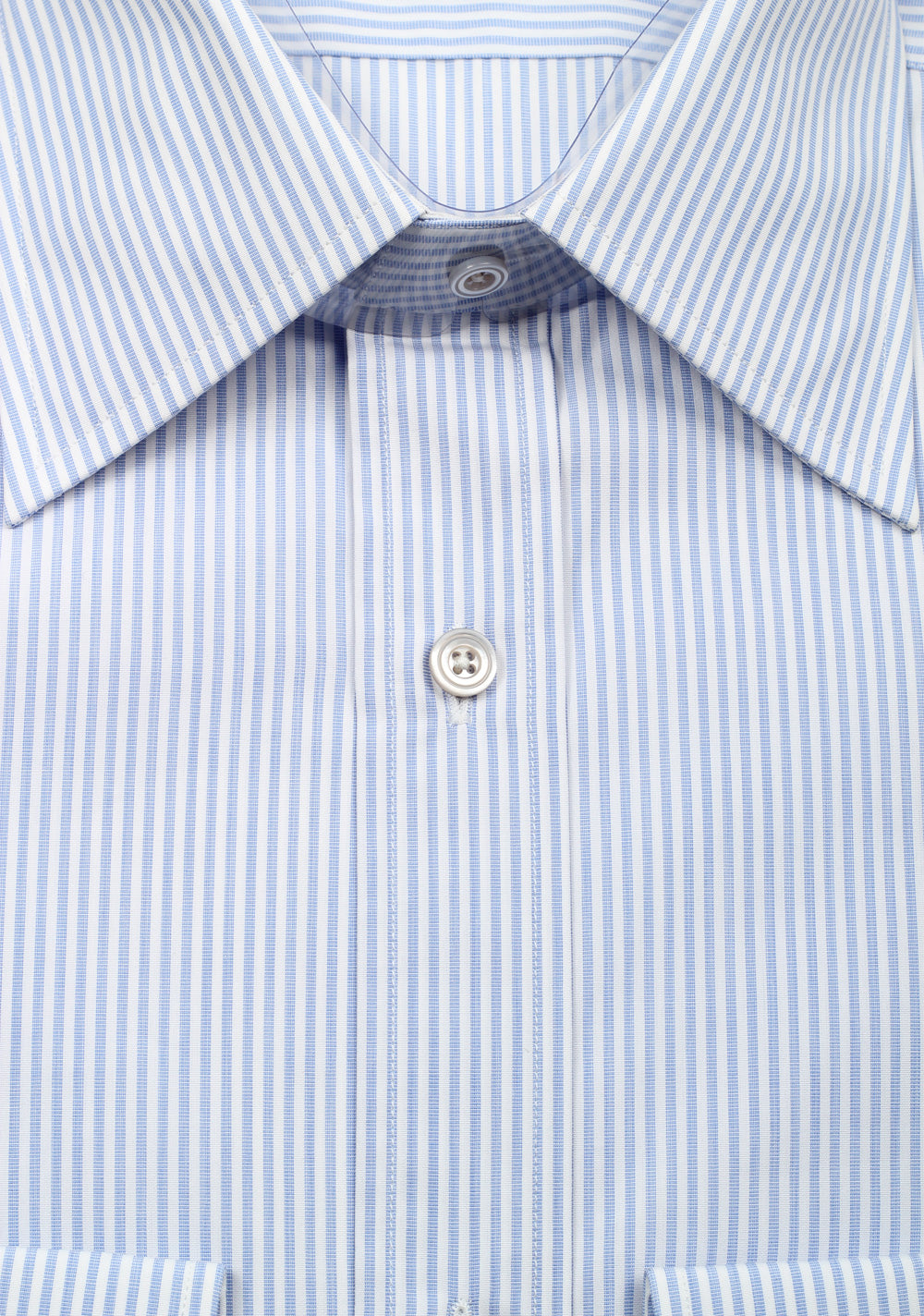 TOM FORD Striped White Blue Dress Shirt Size 40 / 15,75 U.S.