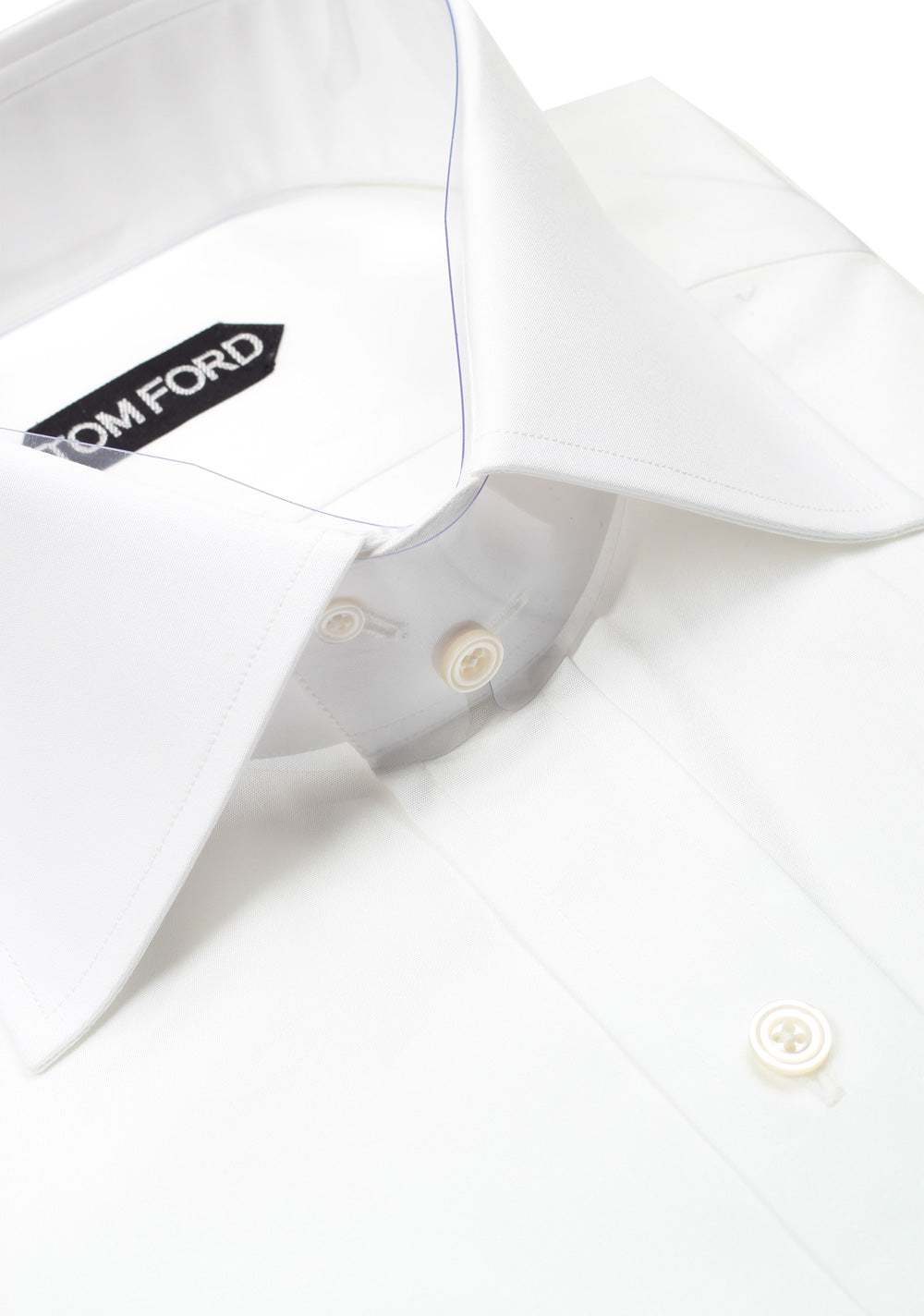 TOM FORD Solid White Dress Shirt Size 41 / 16 U.S.