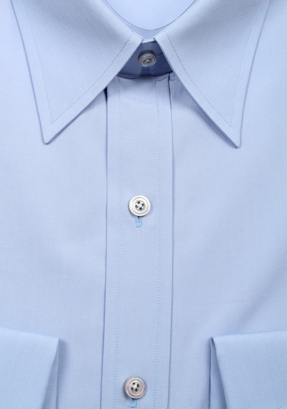 TOM FORD Solid Blue Dress Shirt Size 41 / 16 U.S.