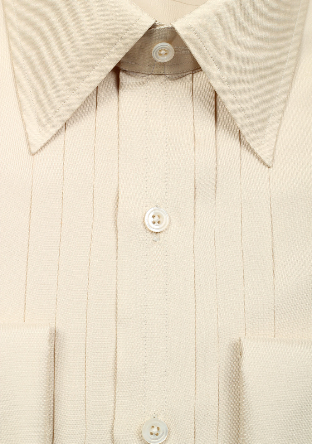 TOM FORD Solid Off White Charmeuse Evening Tuxedo Shirt Size 42 / 16,5 U.S.