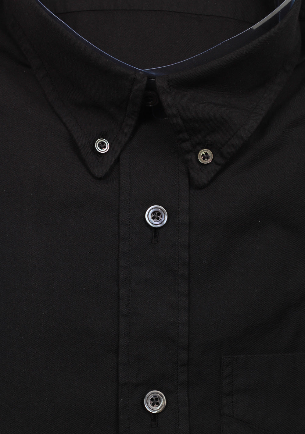 TOM FORD Solid Black Casual Button Down Shirt Size 43 / 17 U.S.
