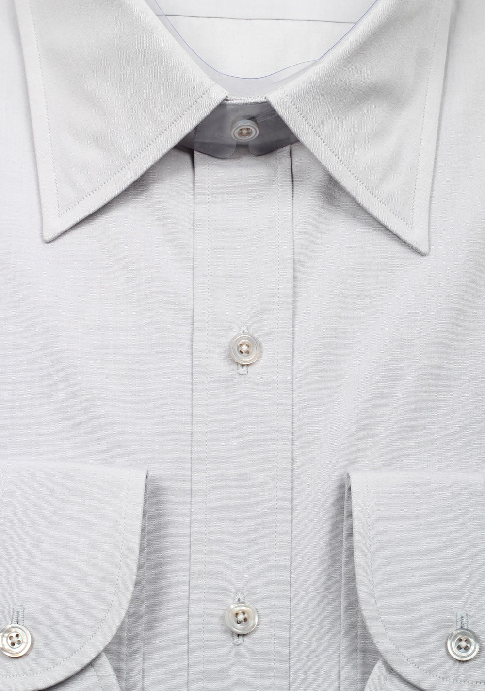 TOM FORD Solid Gray Dress Shirt Size 45 / 17,75 U.S.