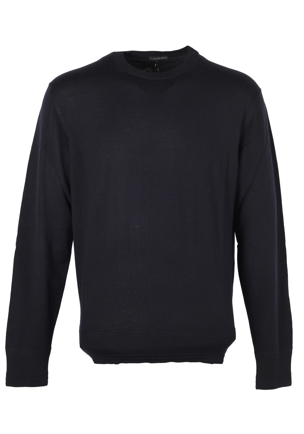 TOM FORD Blue Crew Neck Sweater Size 54 / 44R U.S. Merino Wool