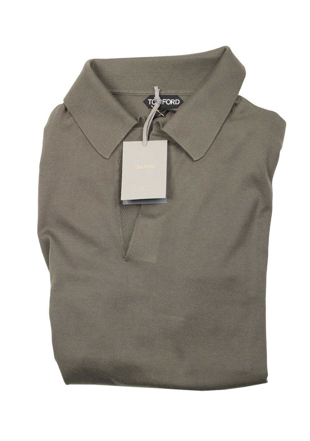 TOM FORD Green Short Sleeve Polo Shirt Size 54 / 44R U.S.