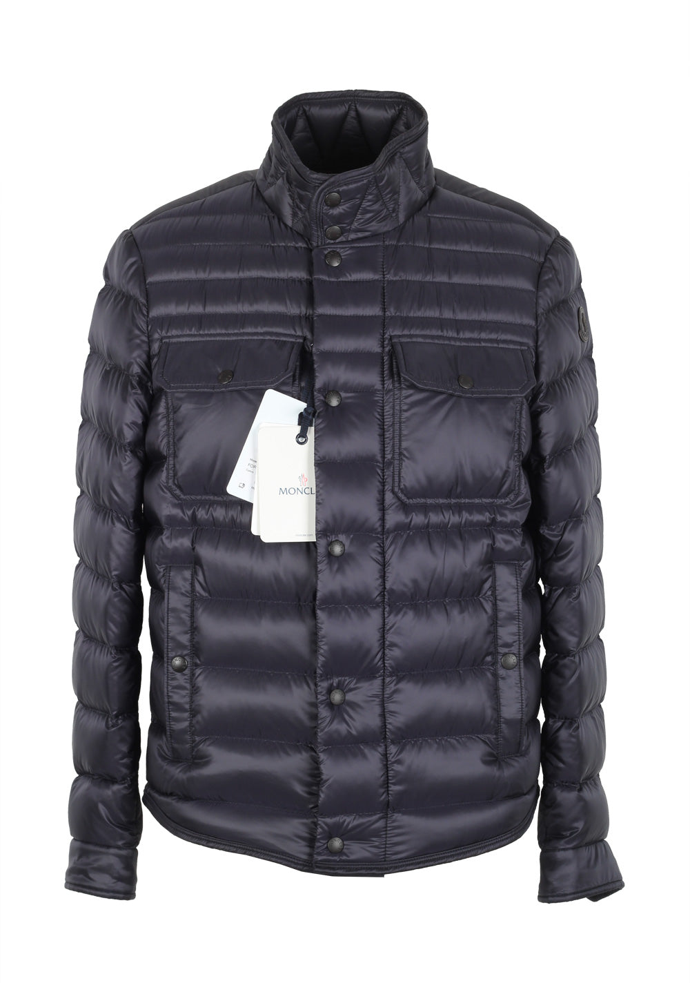 Moncler Blue Forbin Quilted Down Jacket Coat Size 1 / S / 46 / 36 U.S.