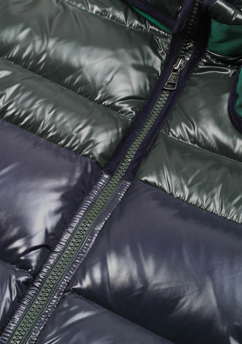 Moncler Blue Green Harry Quilted Down Jacket Coat Size 3 / M / 50 / 40 U.S.
