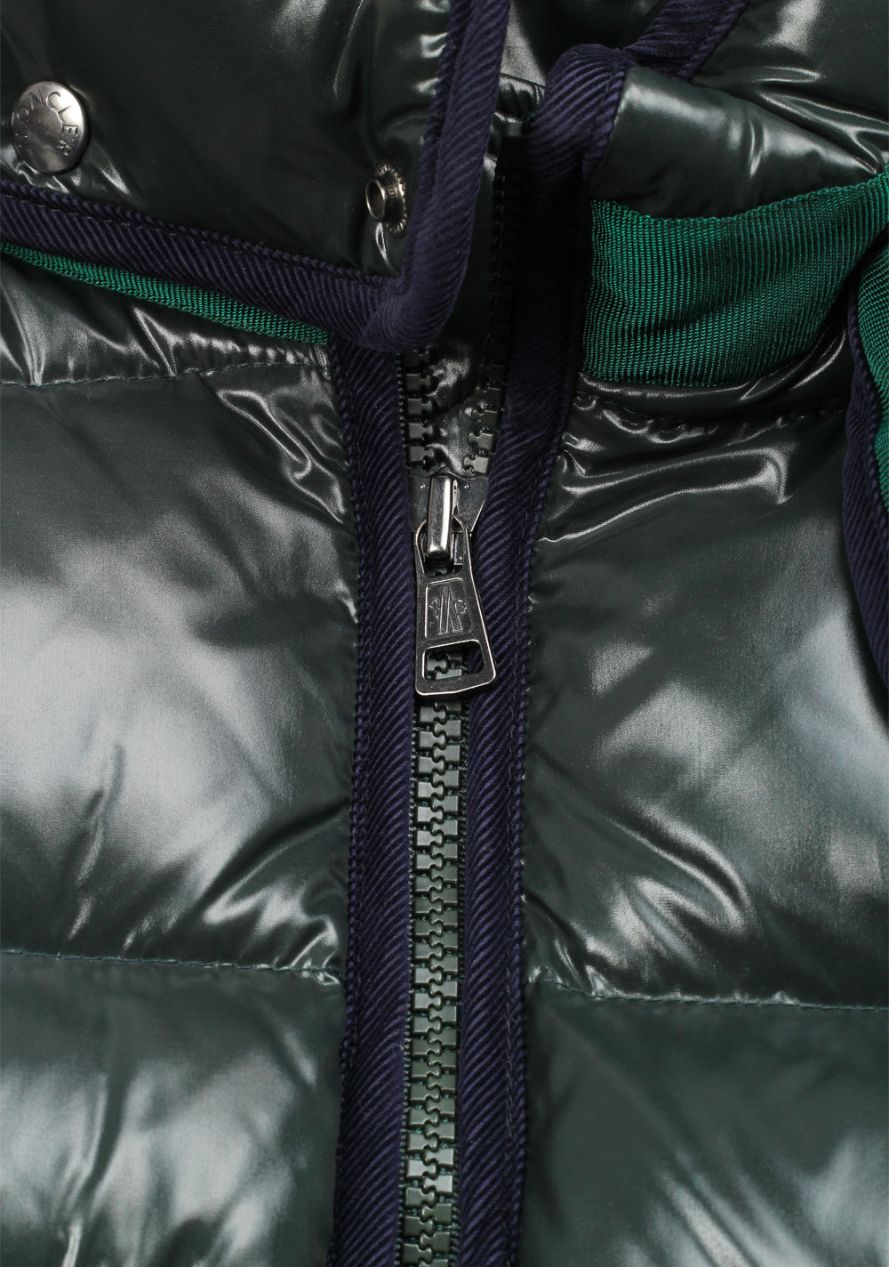 Moncler Blue Green Harry Quilted Down Jacket Coat Size 3 / M / 50 / 40 U.S.