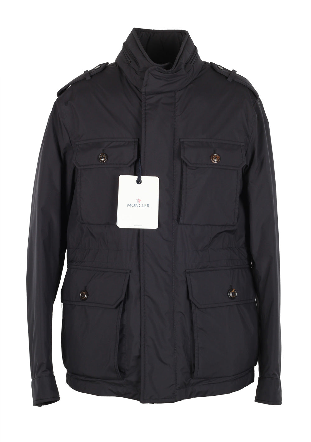 Moncler Blue Eusebe Field Jacket Coat Size 5 / XL / 54 / 44 U.S.