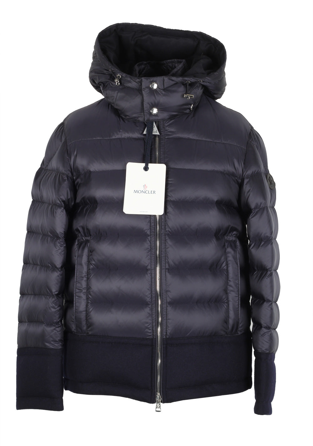 Moncler Blue Riom Quilted Down Jacket Coat Size 1 / S / 46 / 36 U.S.